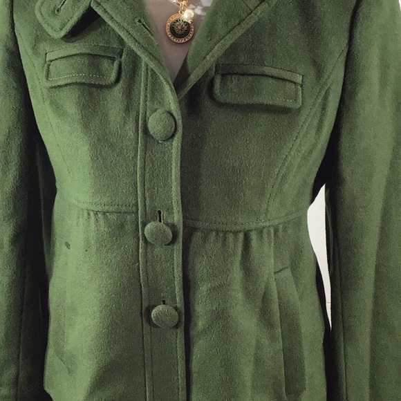 Ann Taylor rabbit blend forest green skirt set 4 - Picture 3 of 12